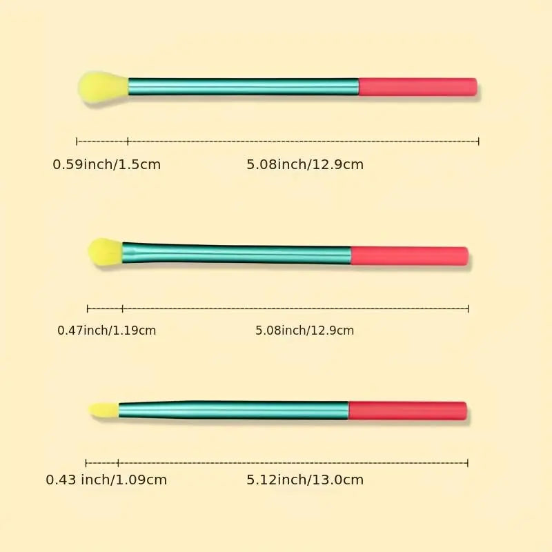 15-Pieces: Rainbow Color High Quality Makeup Brush Set Discount Largest Supplier