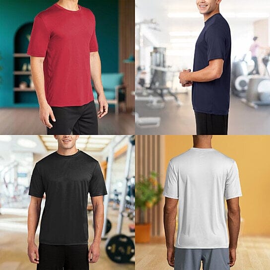 3-Pack Men's Cool Dri-Fit Moisture-Wicking Short Sleeve T-Shirt In China Sale Online