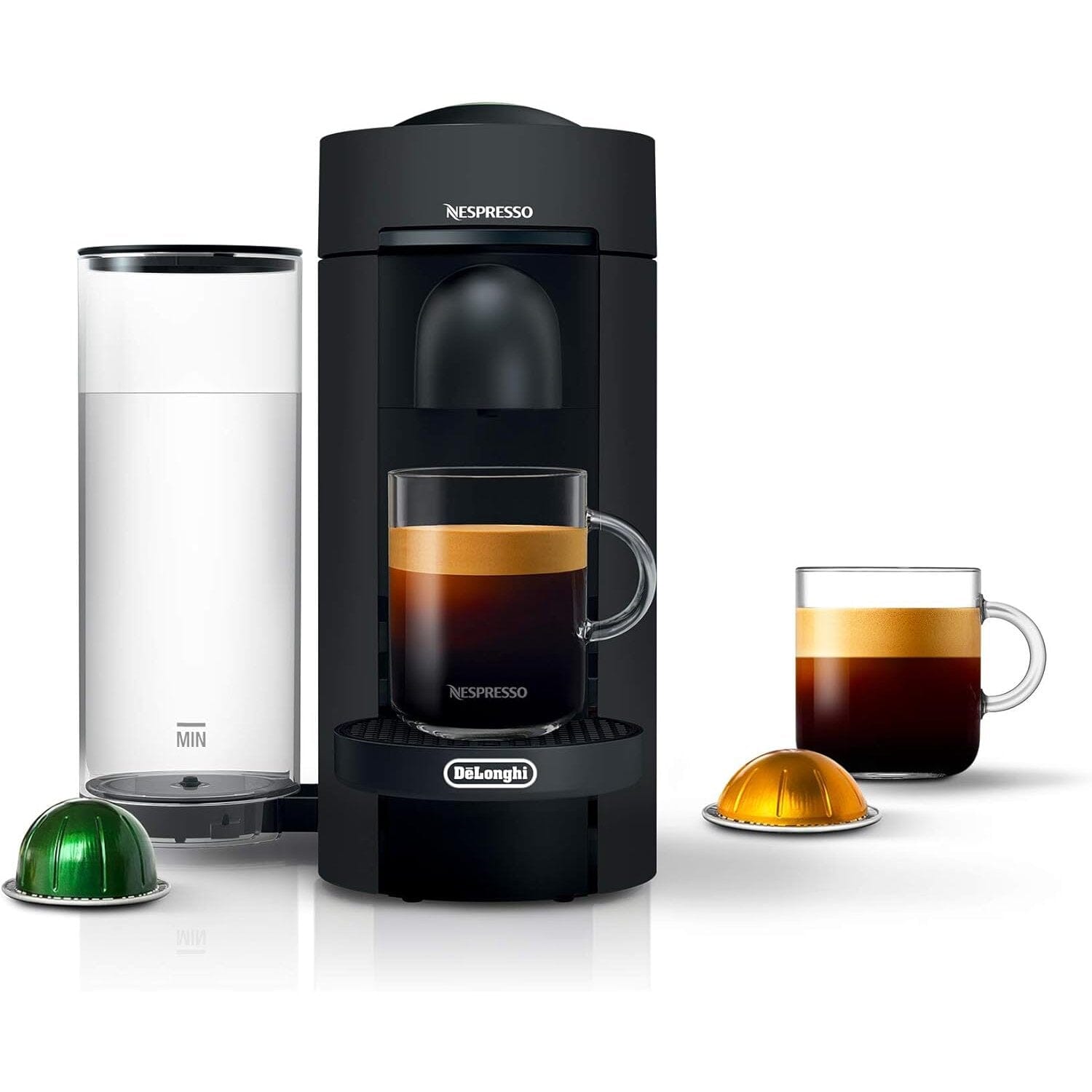 De'Longhi Nespresso VertuoPlus Coffee and Espresso Machine by De'Longhi, 38 ounces, Matte Black (Refurbished) Buy Cheap Huge Surprise