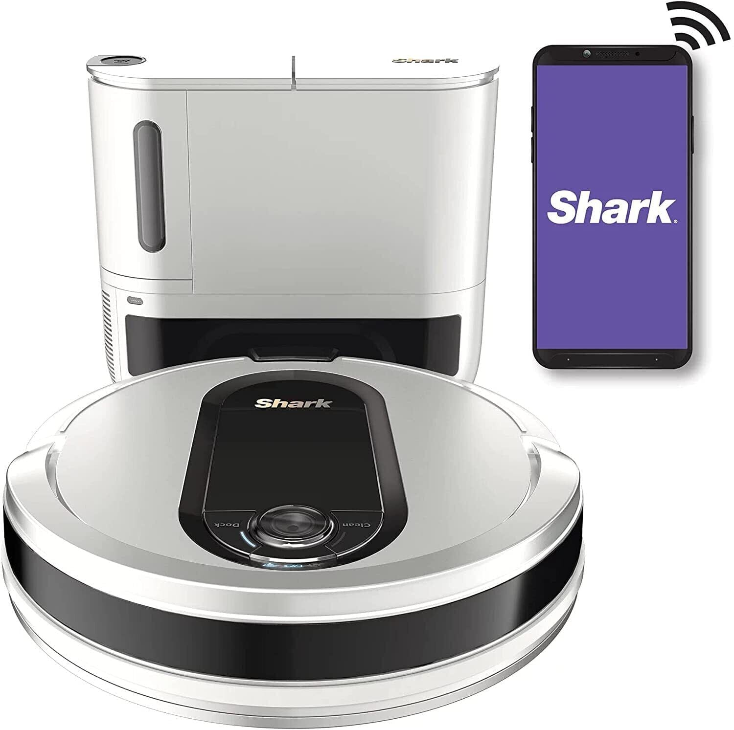 Shark IQ QR1000 Wi-Fi Robot Vacuum w/ Self-Empty Base & Self-Cleaning Brushroll (White)(Refurbished) Visit Cheap Pice