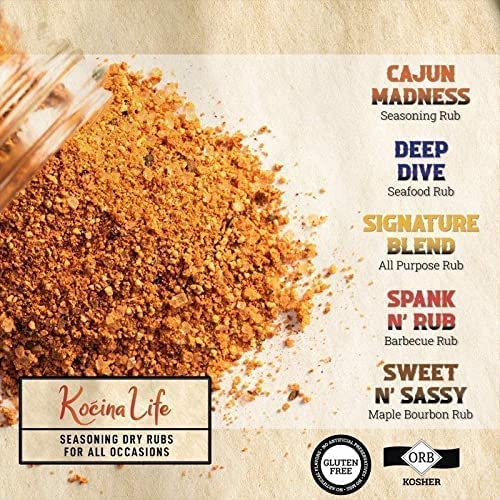 5-Pack: Kocina Life Gourmet BBQ Rubs and Seasonings Discount Ebay