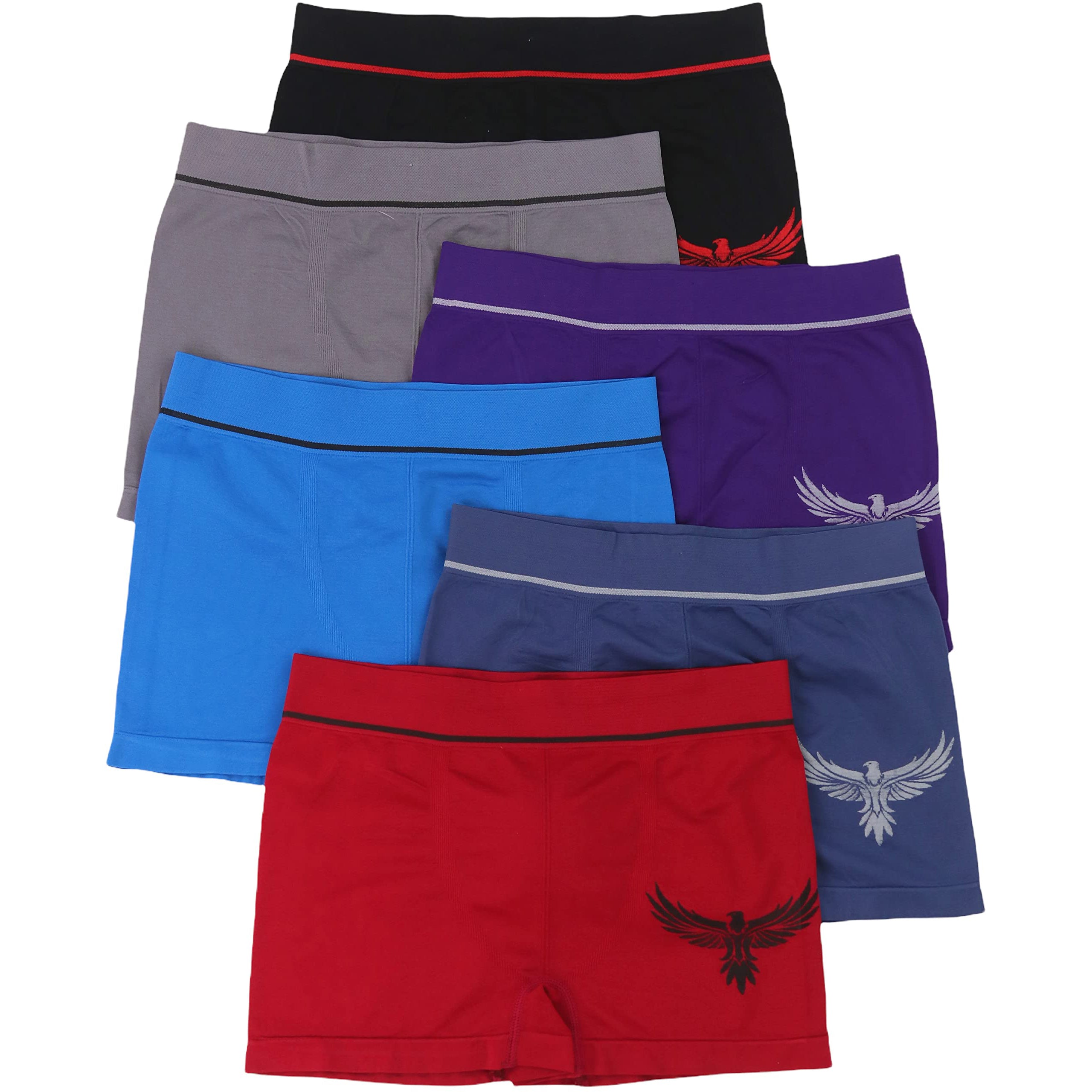 6-Pack: ToBeInStyle Men's Seamless Boxer Briefs Clearance Store Cheap Online