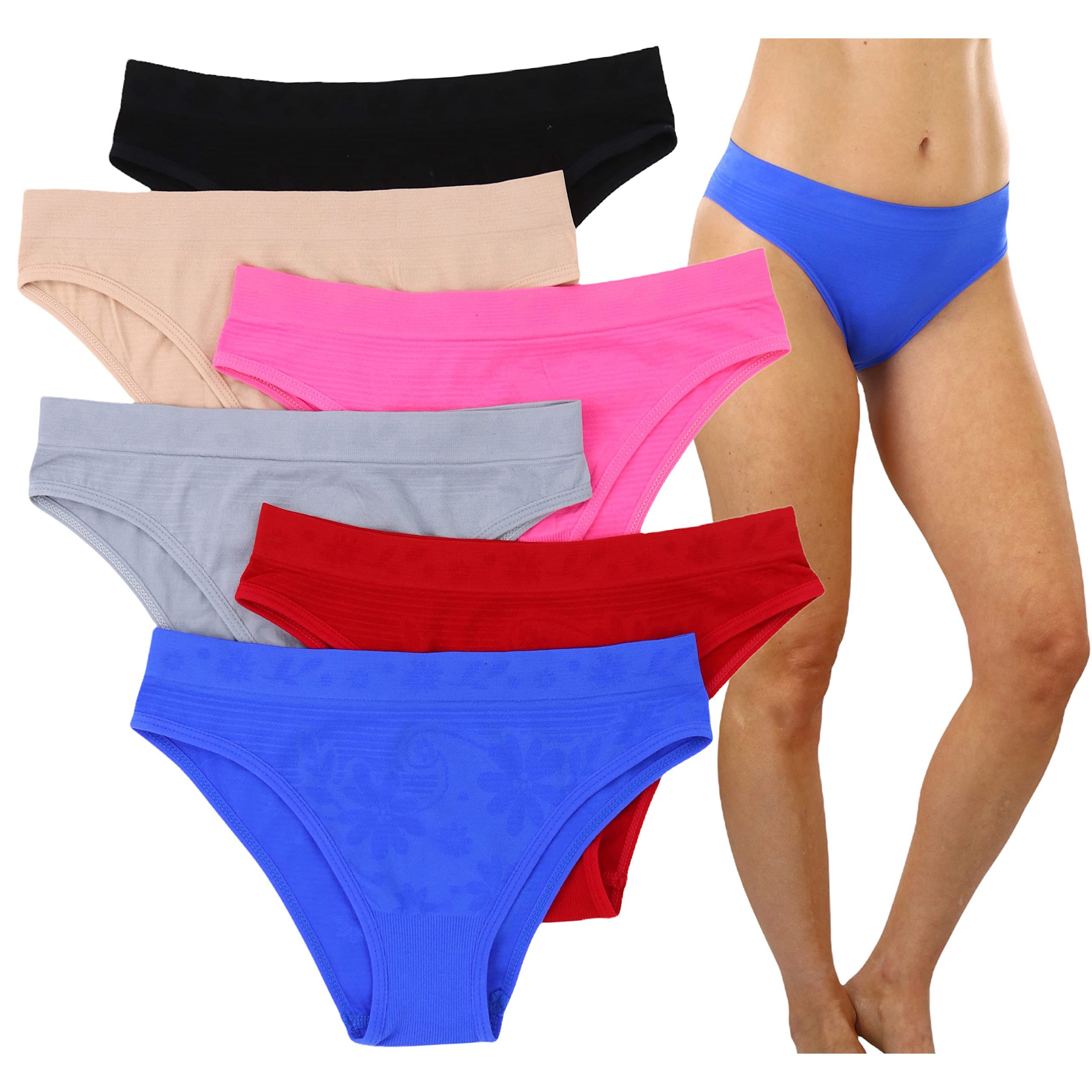 6-Pack: ToBeInStyle Women's Comfortable Bikini Brief Panties Cheap Sale Visit New