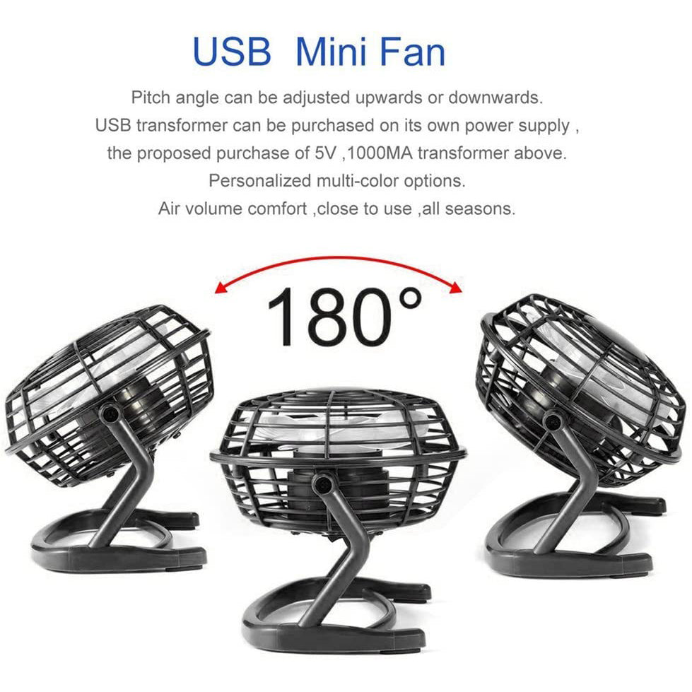 5-Inch USB Personal Desk Fan Popular Sale Online