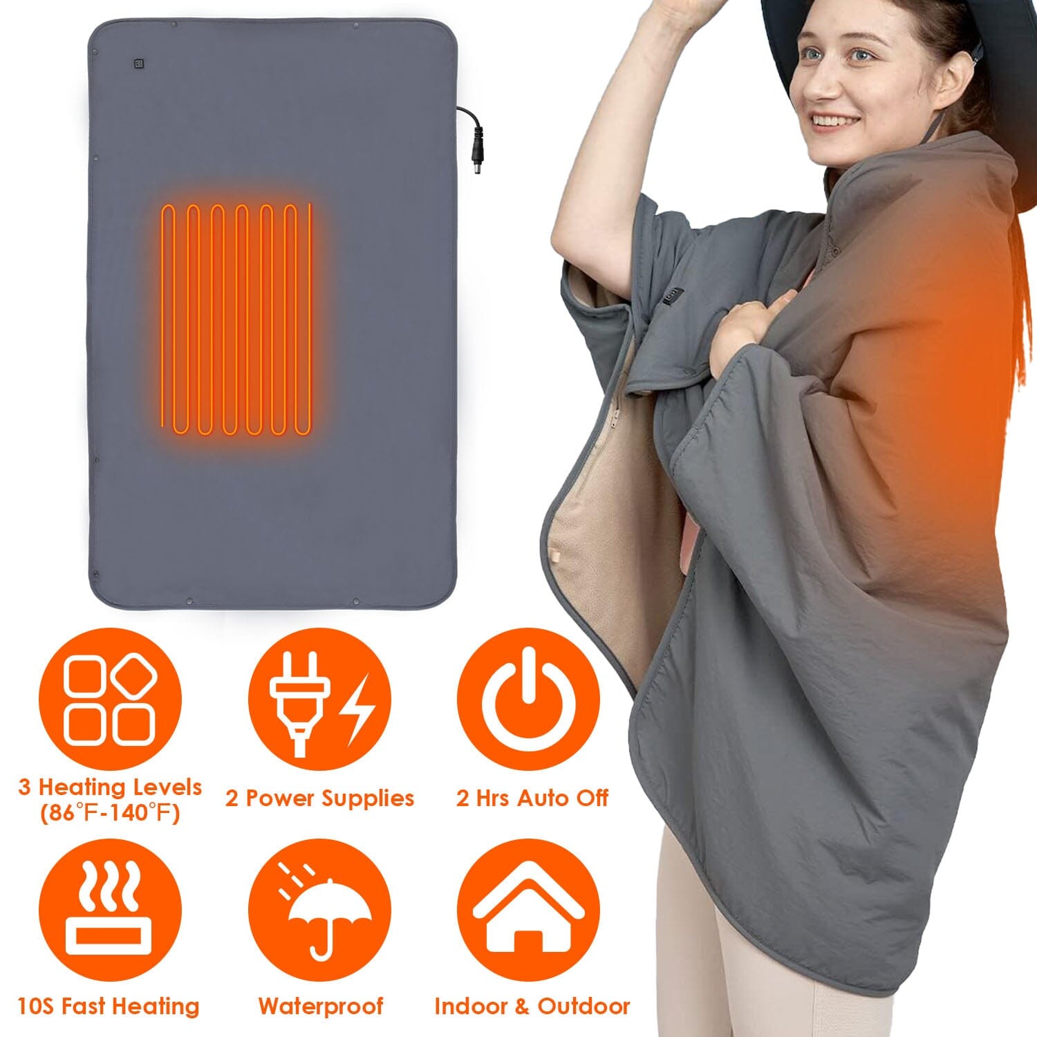 Electric Heated Throw Full Body Shawl Buy Cheap Low Shipping Fee