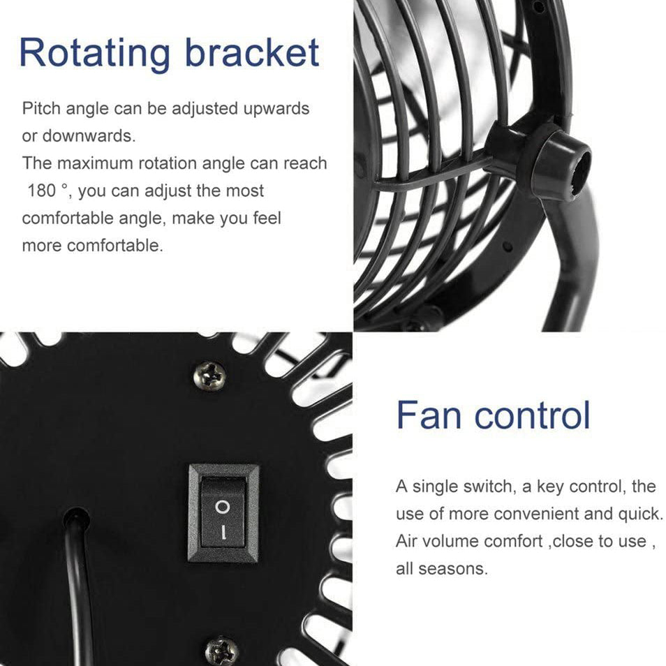 5-Inch USB Personal Desk Fan Popular Sale Online