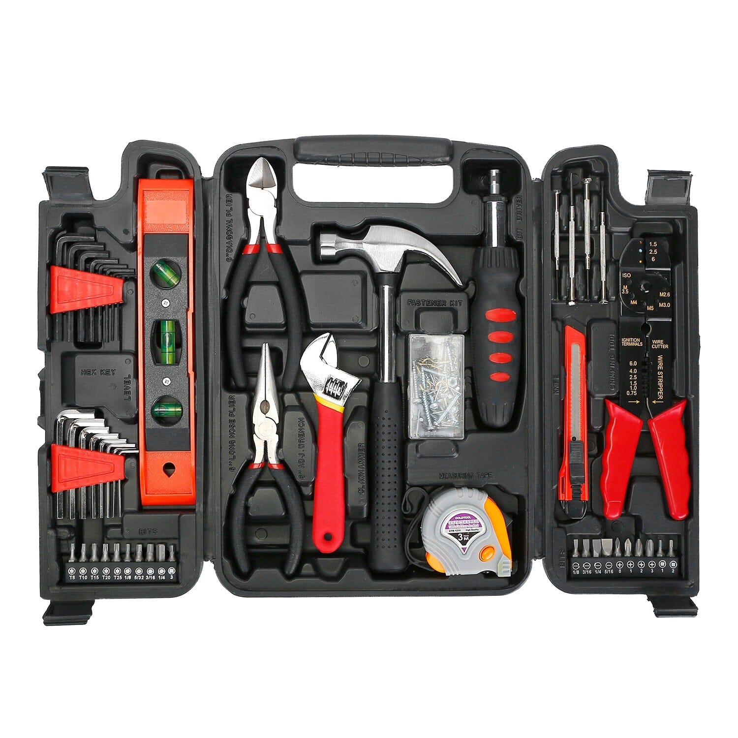 129-Pieces Set: Household Hand Tool Set Clearance Best Place