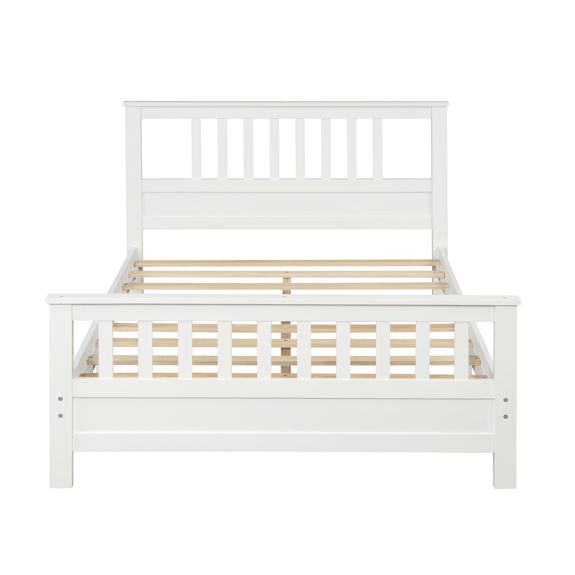 Anysun Full Size Bed Frame Solid Wood Platform Bed with Headboard for Kid's Buy Cheap Visit New