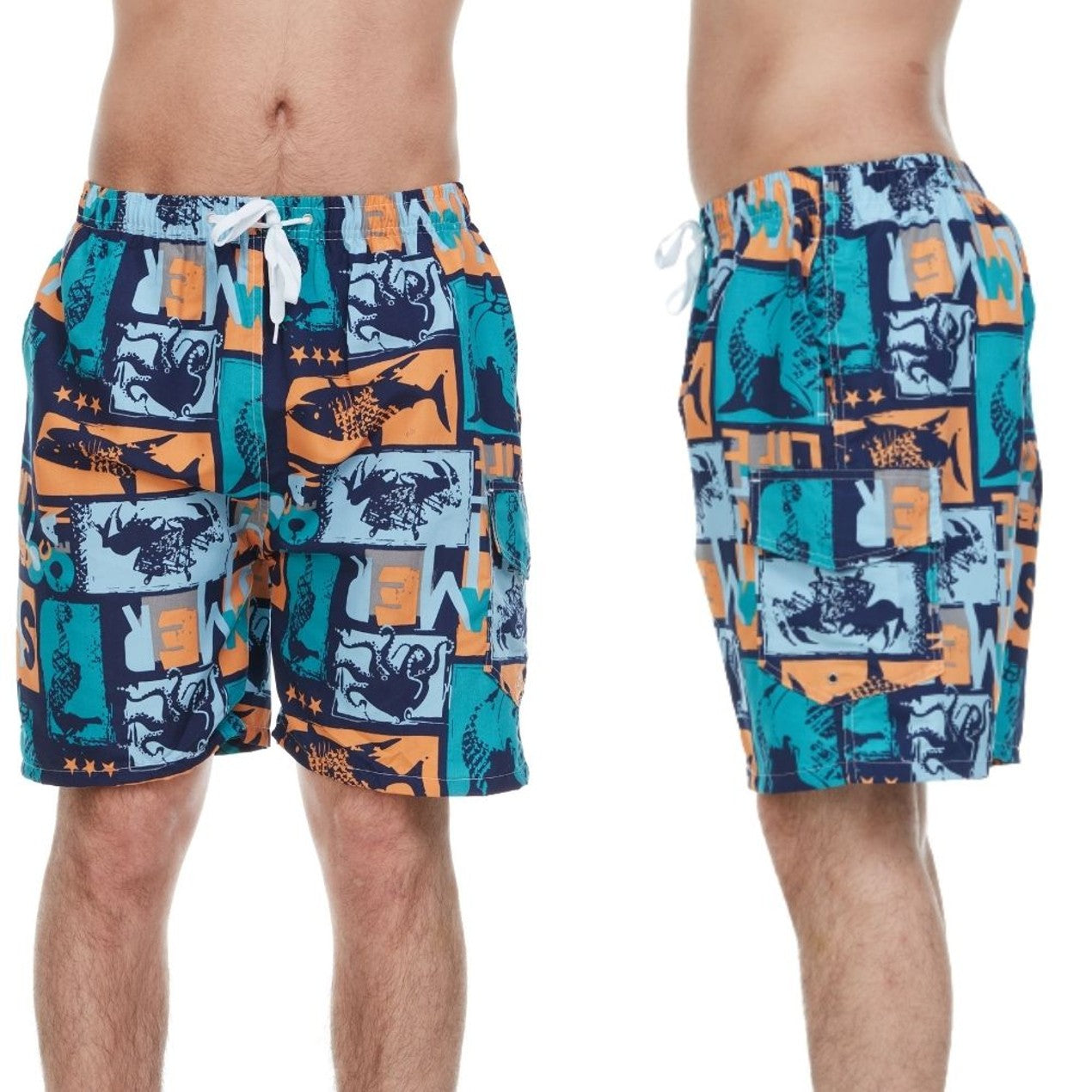 3-Pack: Men's Quick-Dry Swim Shorts Free Shipping Fashionable