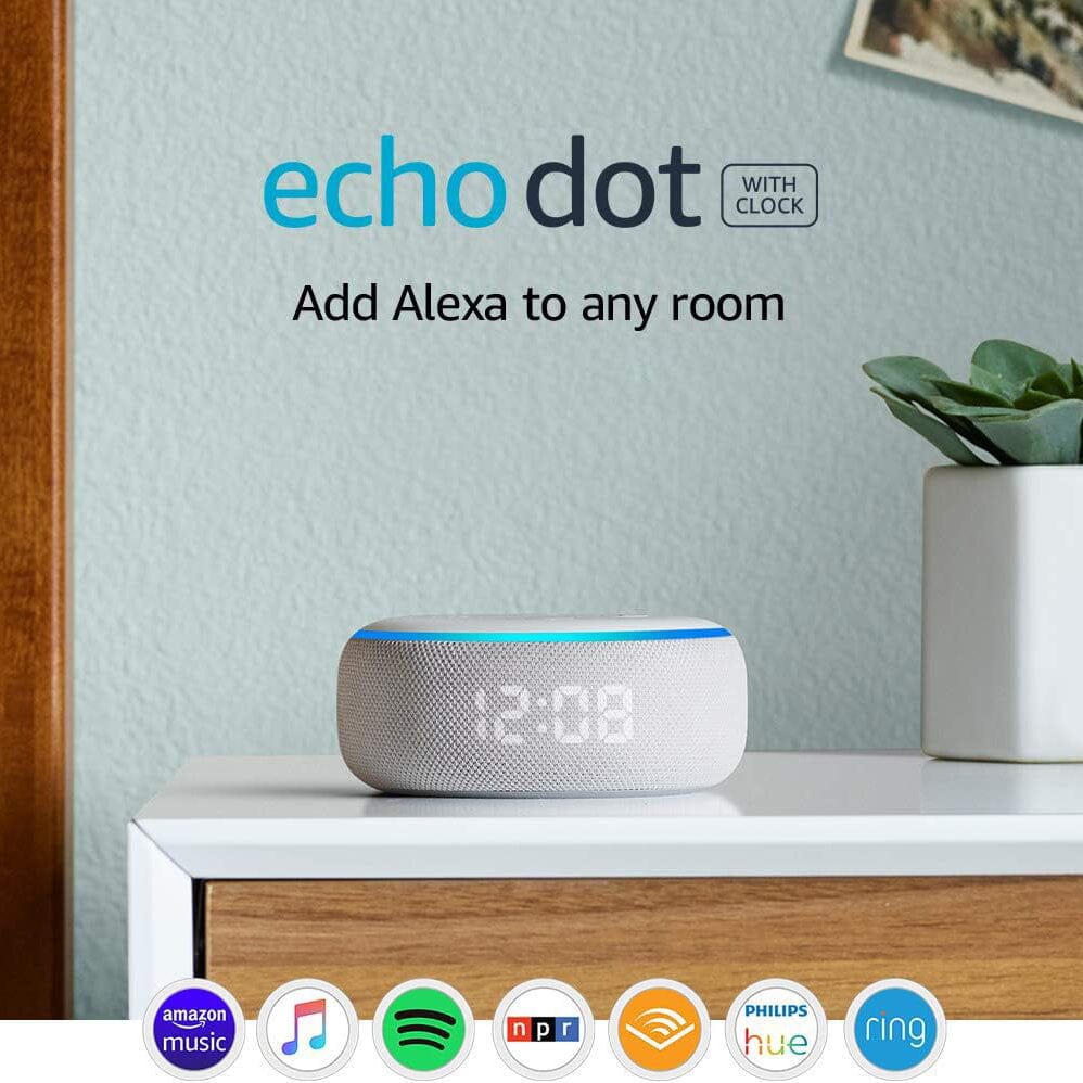 Echo Dot (3rd Gen) - Smart speaker with clock and Alexa  (Refurbished) Sale Lowest Pice