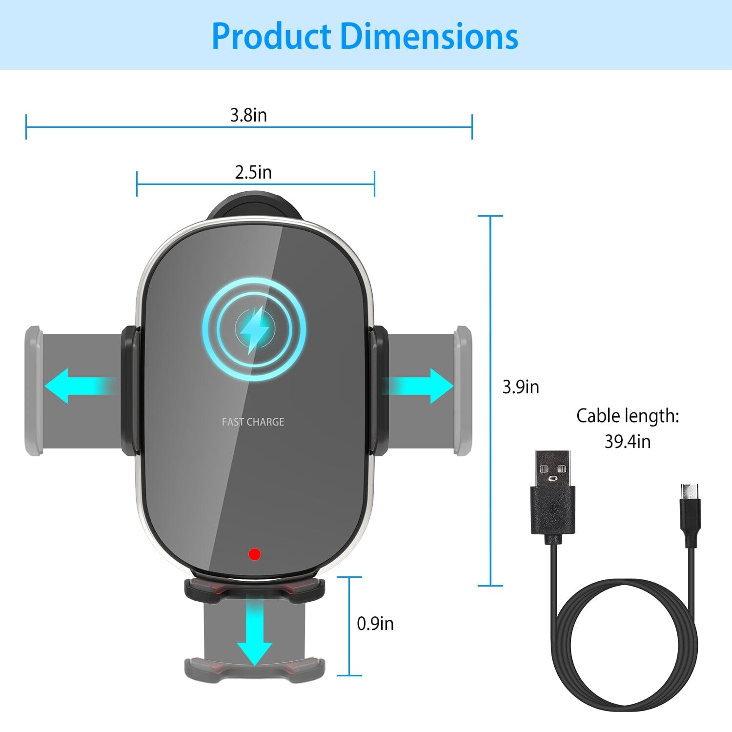 Car Wireless Phone Charger Car Air Vent Phone Mount Free Shipping Big Discount