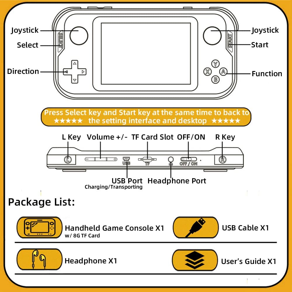 Handheld Game Console 3.5inch Mini Retro Gaming Player Sale Browse