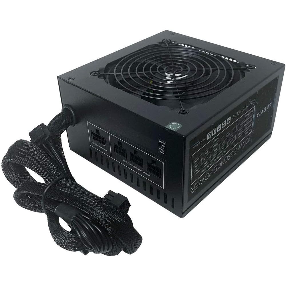 Apevia ATX-ES700W Essence 700W ATX Semi-Modular Gaming Power Supply with Auto-Thermally Controlled  (Refurbished) Cheap Sale Cost