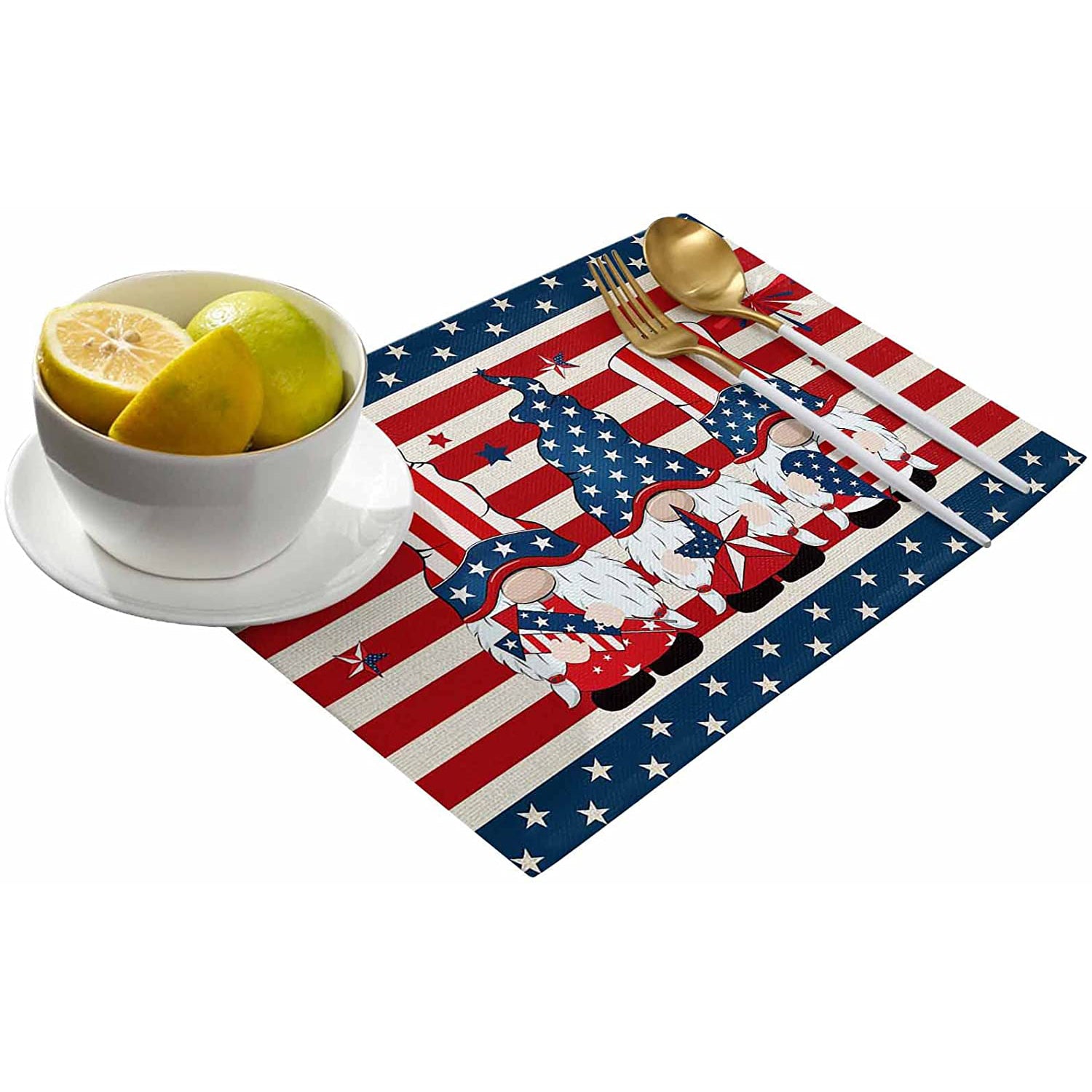 Patriotic Stars Placemats Set Clearance Pictures