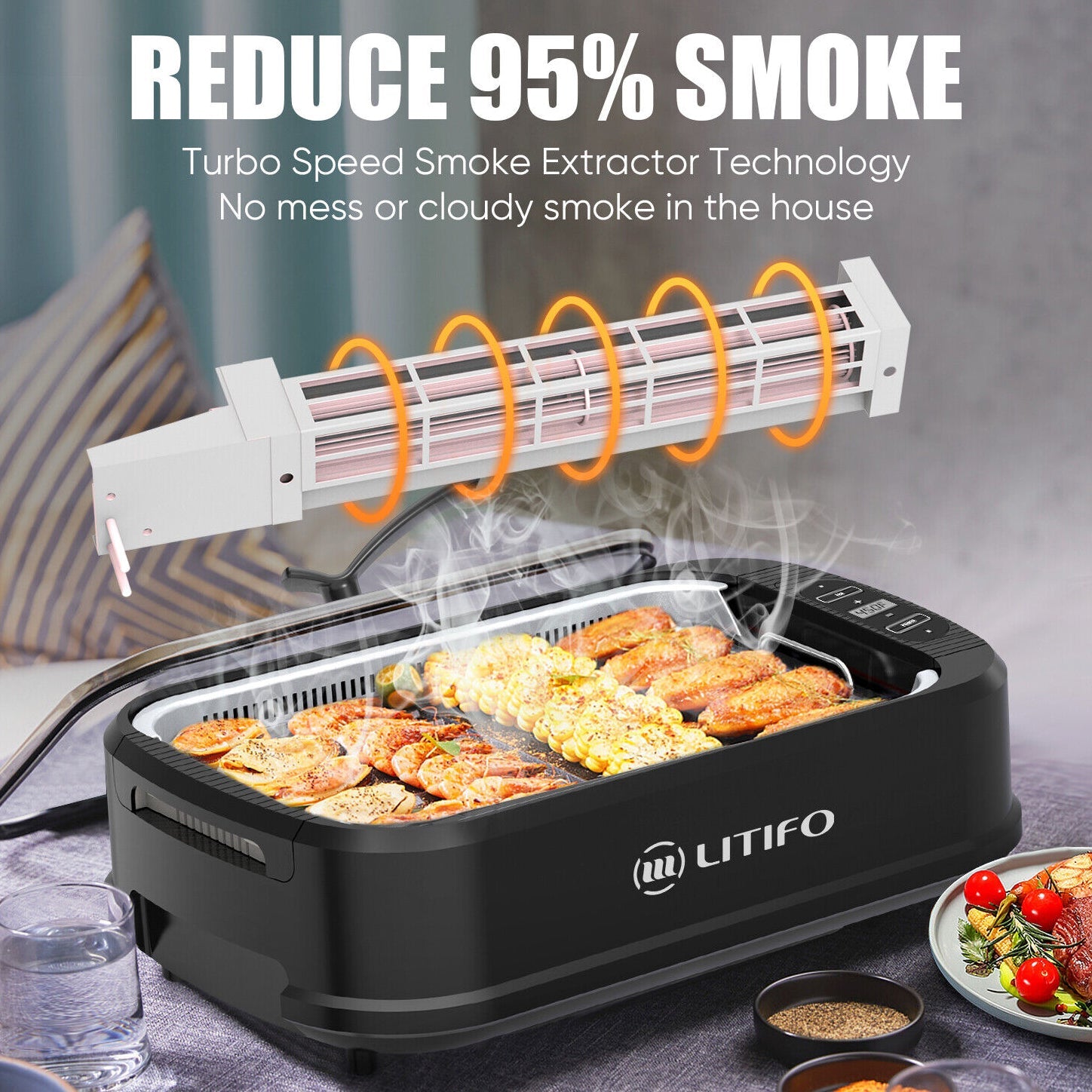 Litifo Smokeless Grill and Griddle Cheap Outlet Locations