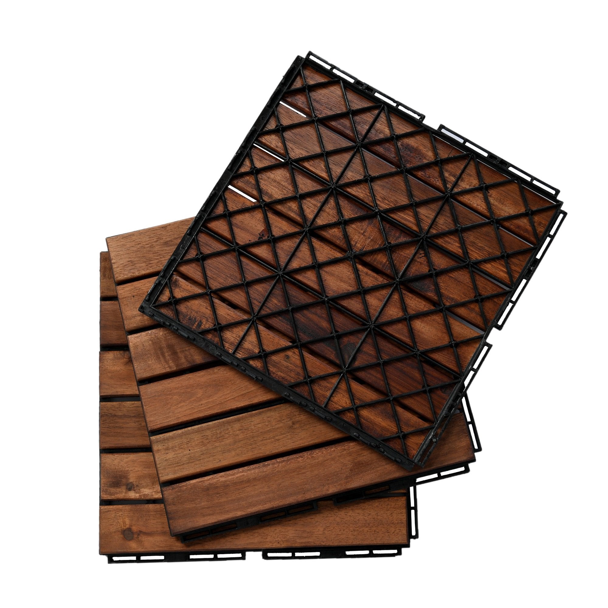 12 x 12 Square Teak Interlocking Deck Tiles Buy Cheap Best Sale