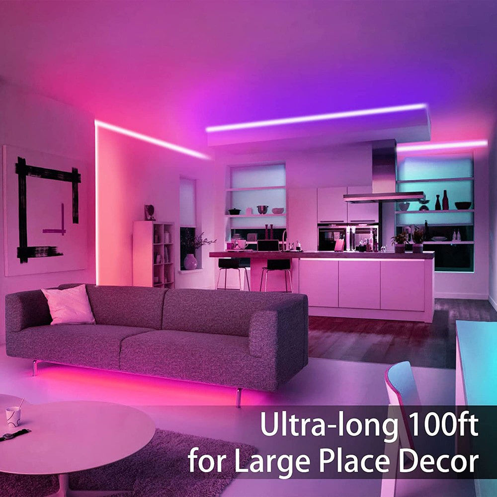 2-Pack: 65.6 Ft. RGB Strip Lights with 44 Mode Remote Buy Cheap Manchester