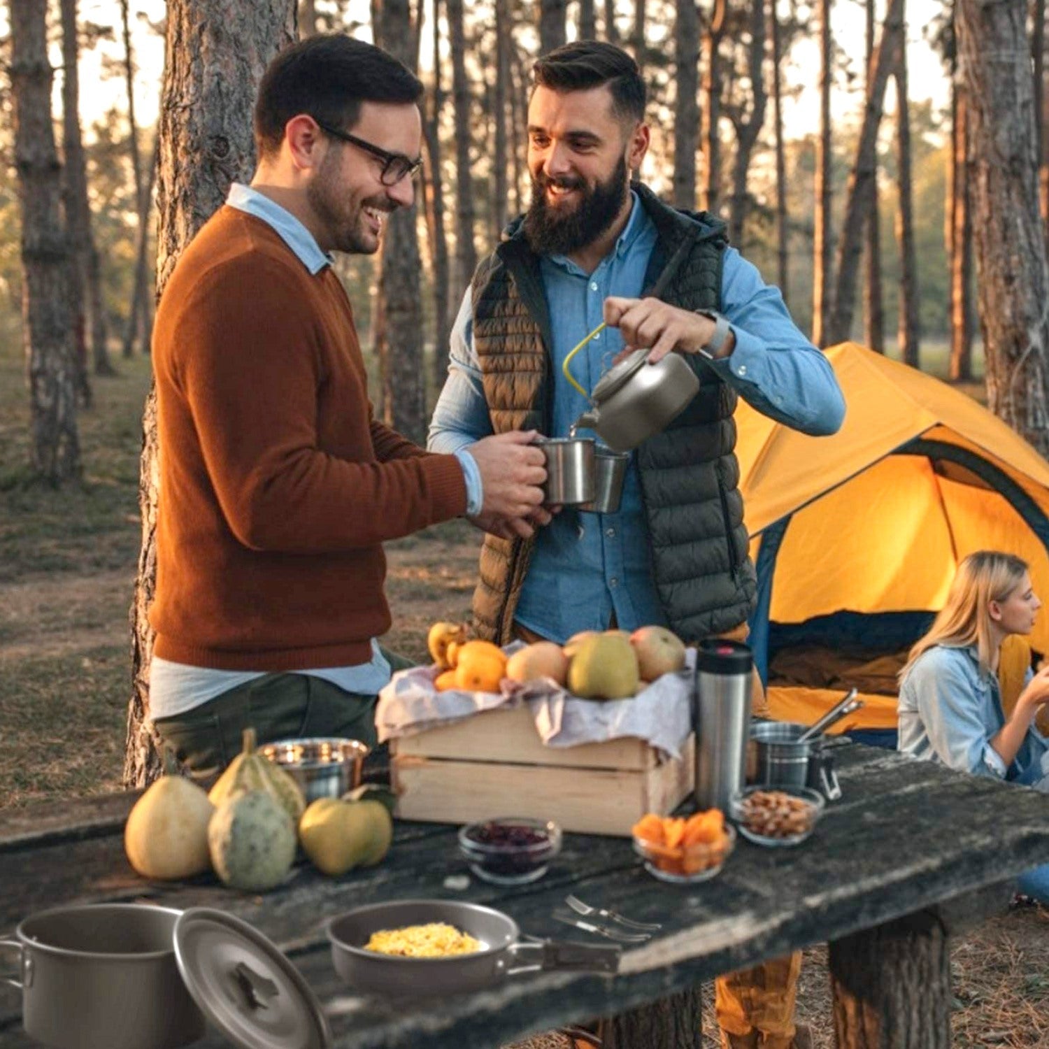 12-Pieces: Camping Cookware Set Shop Offer Online