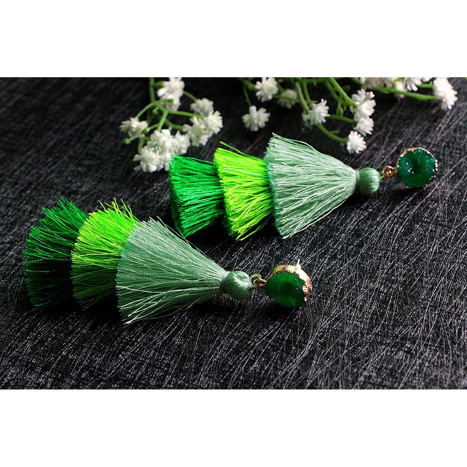 Me&Hz Colorful Layered Tassel Earrings Discount The Cheapest