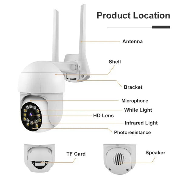 1080P Outdoor Full Color Night Vision Surveillance Camera Official Site For Sale