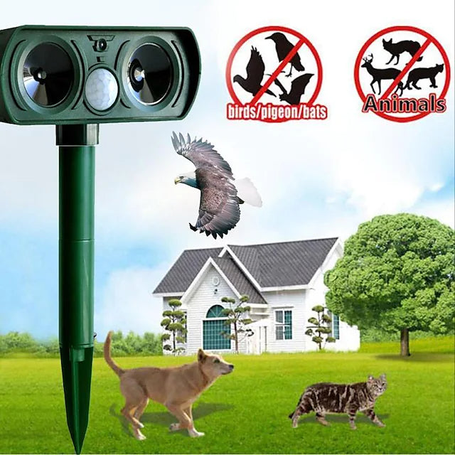 2-Piece: Outdoor Solar Ultrasonic Pest Repeller Cheap Very Cheap