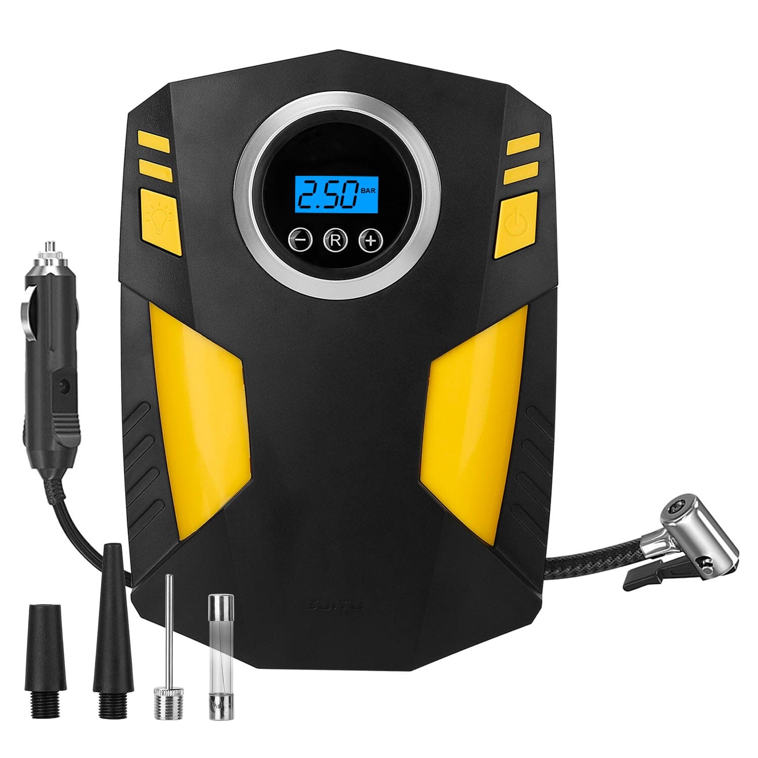 12V Digital Car Air Pump Compressor with LED Light 150 PSI Outlet Sast