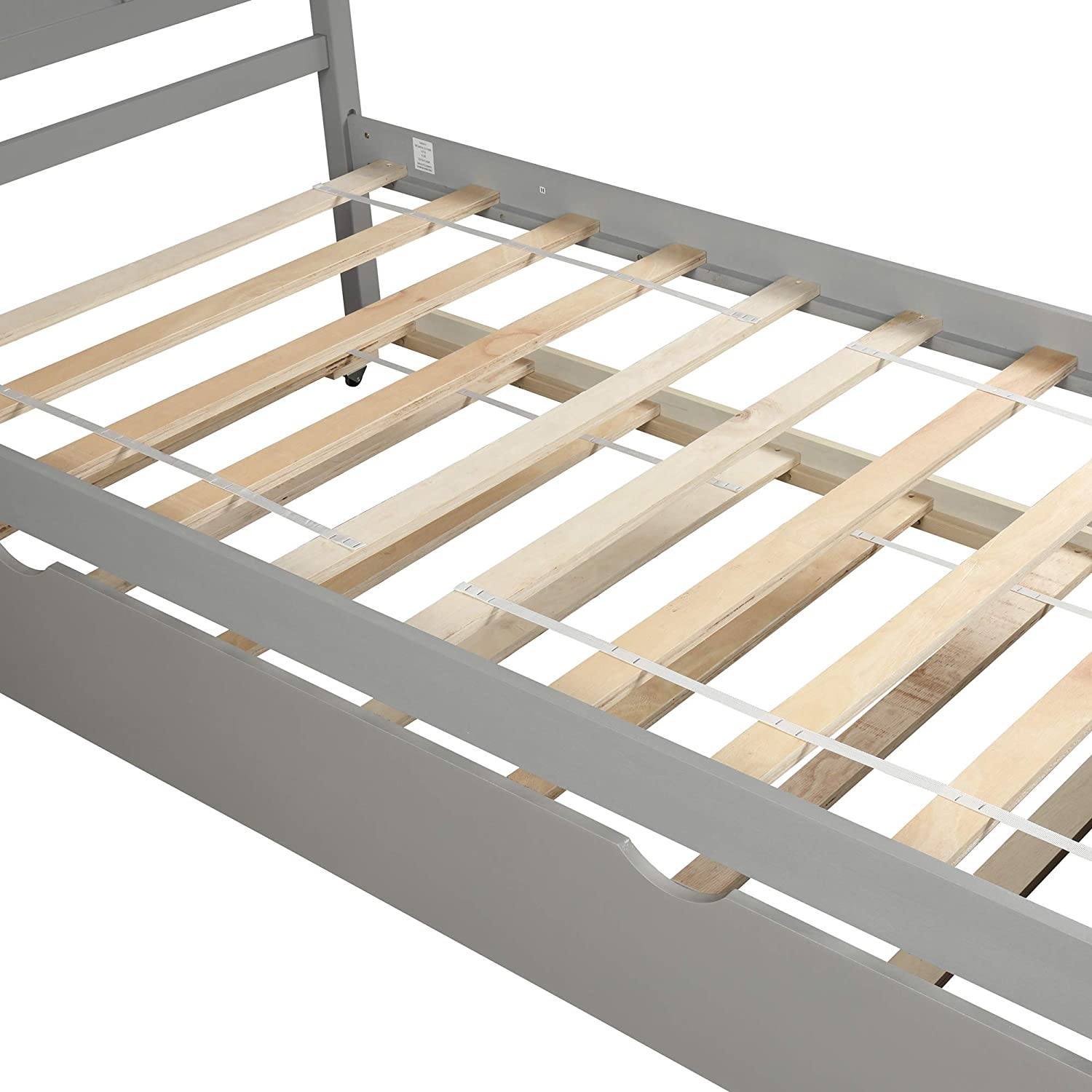 Twin Size Platform Bed with A Trundle Clearance Online Official Site