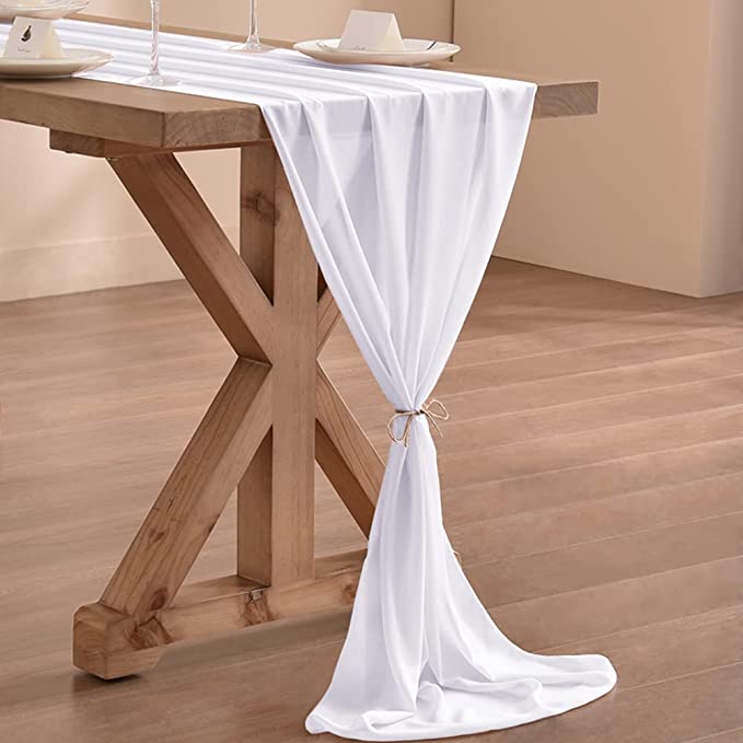 10Ft. Chiffon Table Runner Cheap Pice Outlet Sale