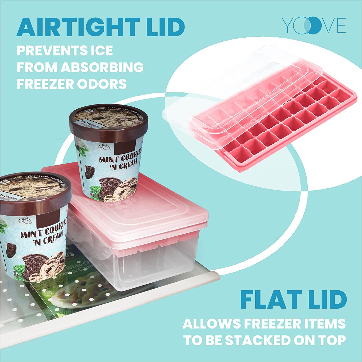 Ice Cube Tray with Lid and Bin Best Sale Cheap Online