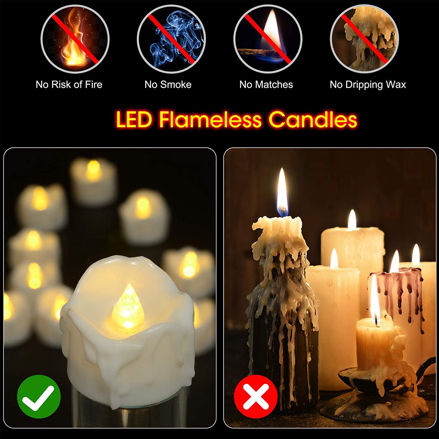 12-Pack: LED Timer Candle Decoration Outlet Largest Supplier