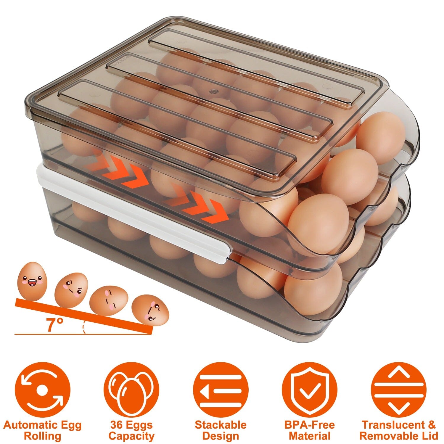 Double Layer Egg Storage for Refrigerator Discount Shop