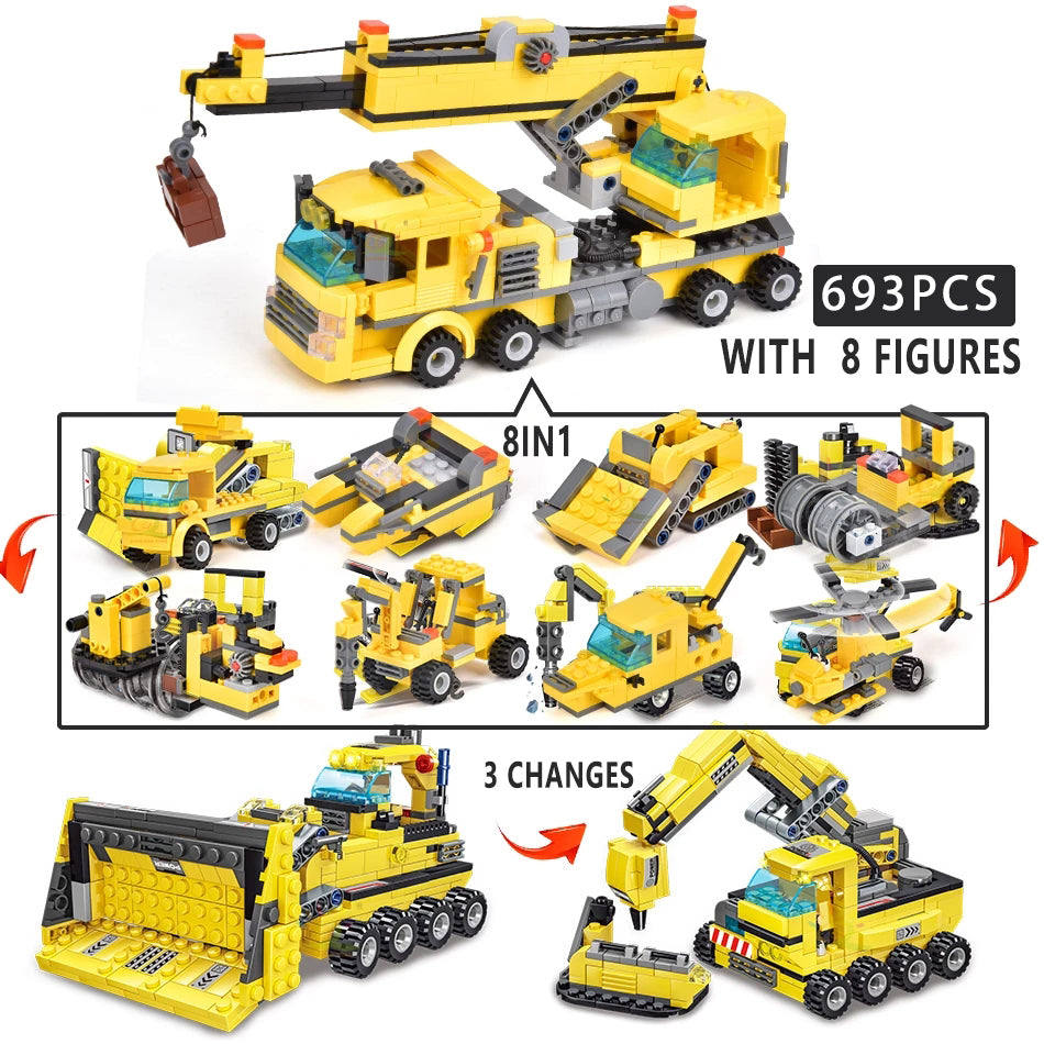 Construction Truck Building Blocks City Building Bricks Set Clearance How Much