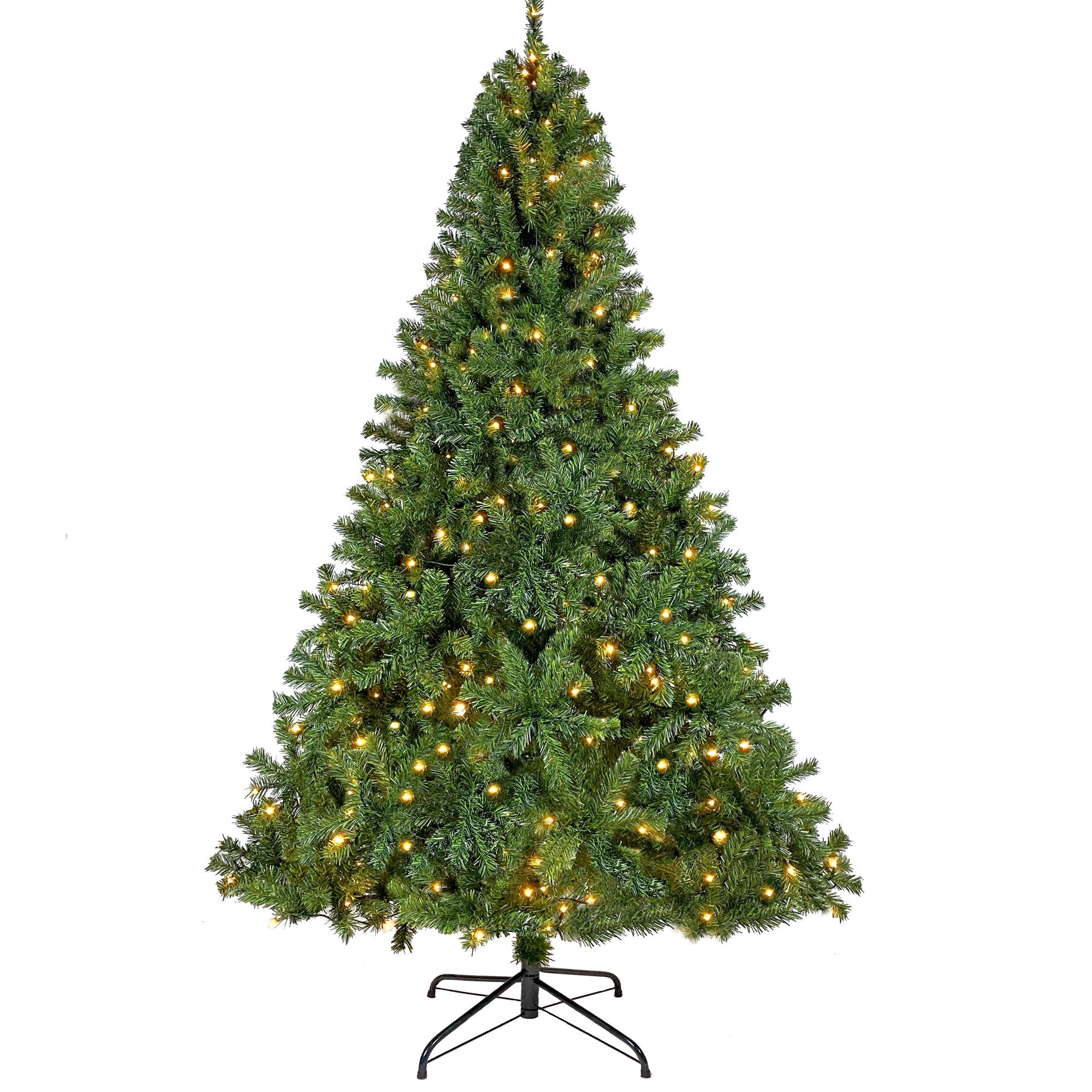 350 LED Solid Color Printed Green Hinged Fraser Fir Artificial Christmas Tree High Quality For Sale