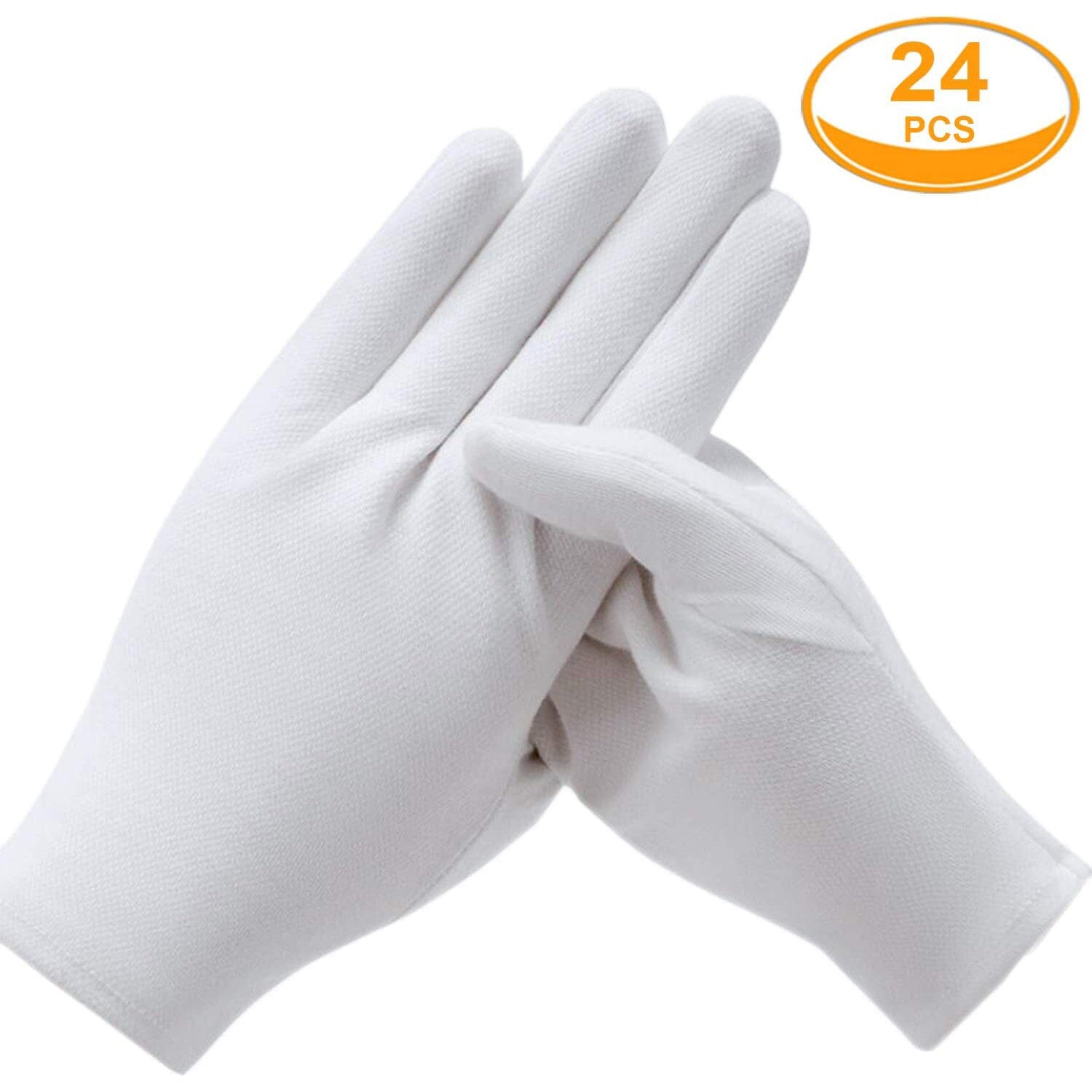 12-Pairs: White Cotton Gloves Cheap Sale Get Authentic