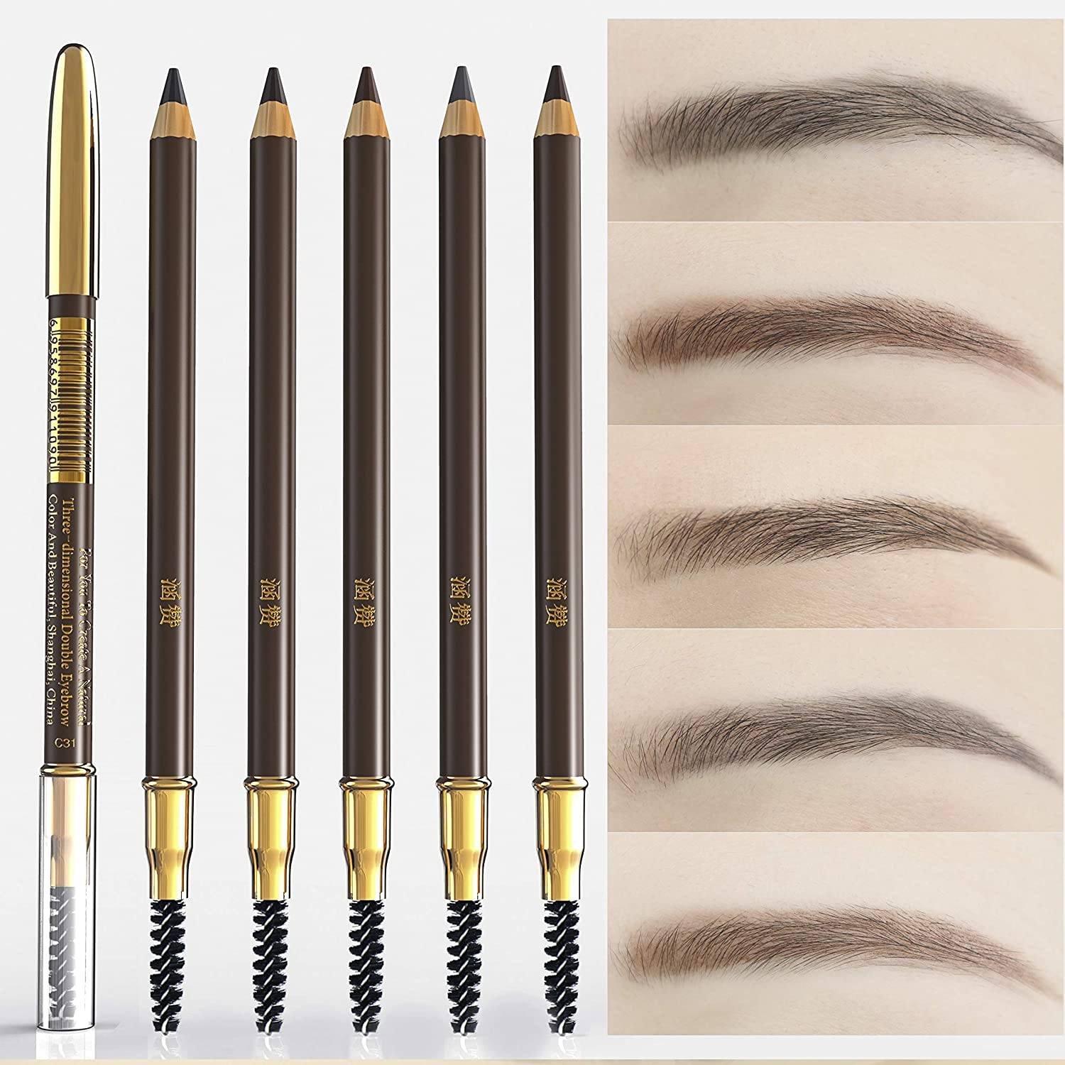 5-Pack: Eyebrow Pencil Longlasting Waterproof Durable Liner For Sale Online