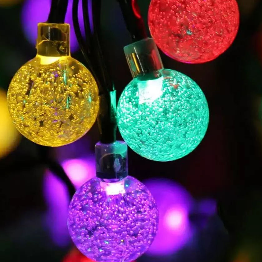 30 LED Solar String Ball Lights Outdoor Waterproof  Garden Decor Sale Cheap Online