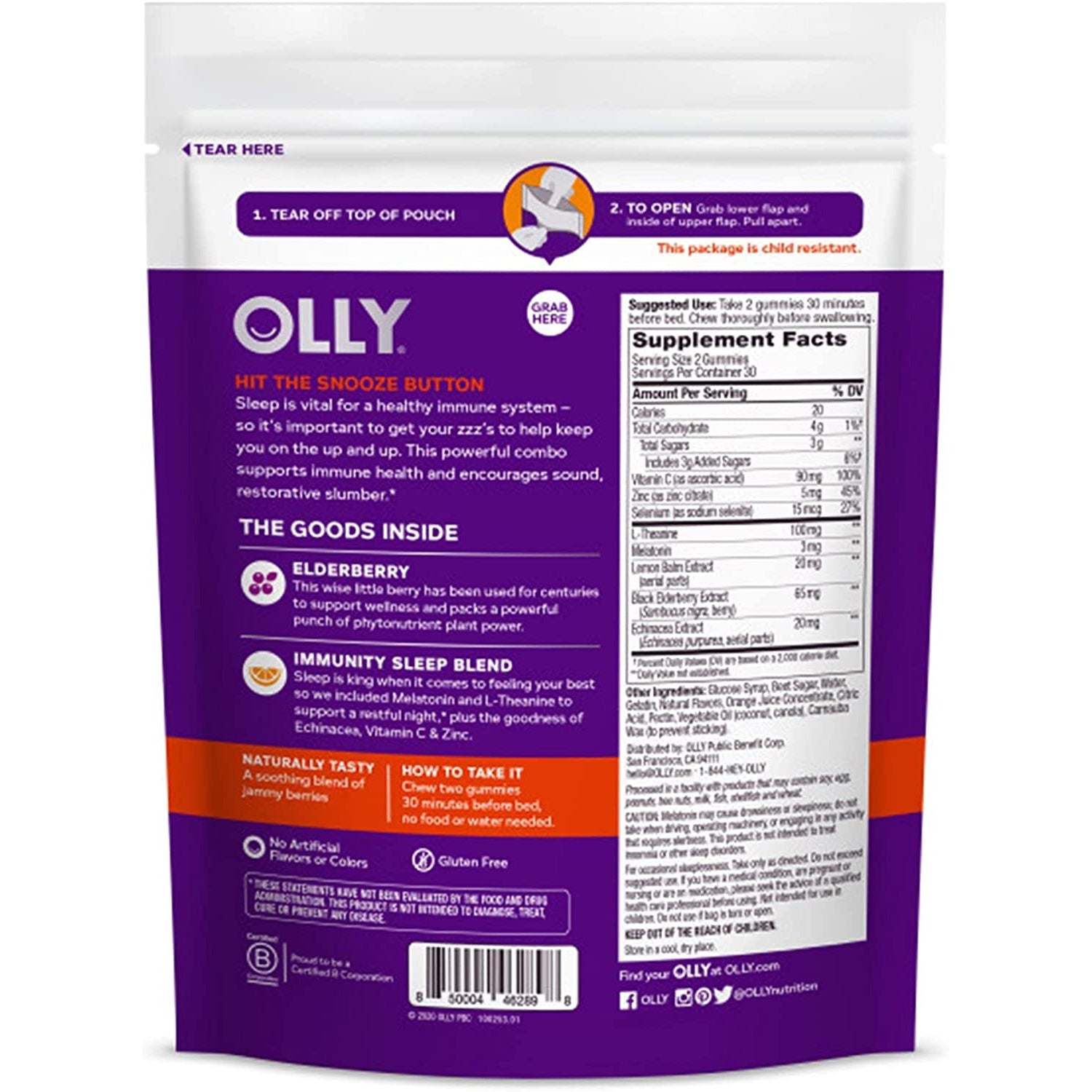 OLLY Immunity Sleep Gummy Clearance Online Official Site