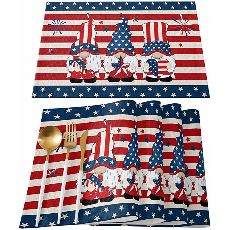 Patriotic Stars Placemats Set Clearance Pictures