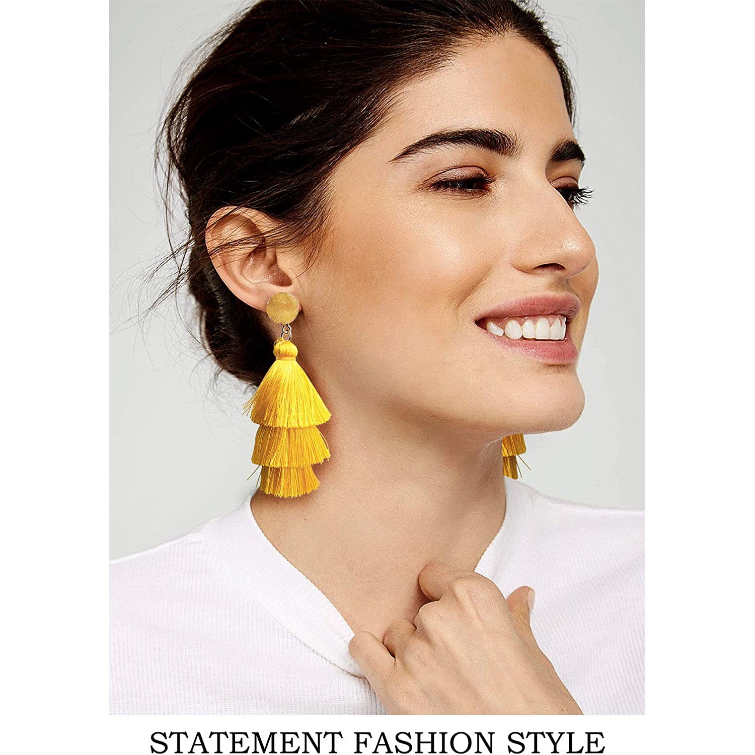 Me&Hz Colorful Layered Tassel Earrings Discount The Cheapest