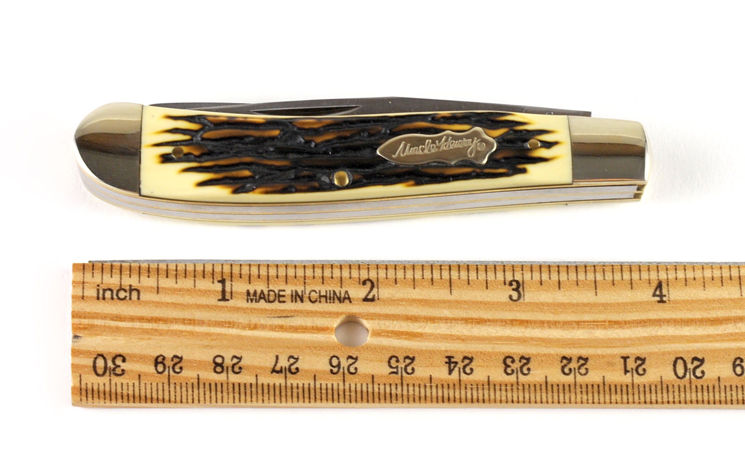 Schrade Uncle Henry Pro Trapper, 2 3.2 Blades, Staglon Handle - 285UH Discount Footlocker Pictures