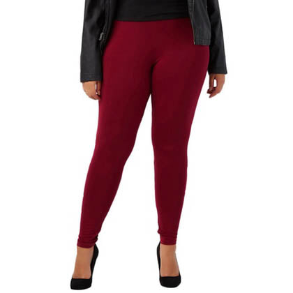 ToBeInStyle Women's Skinny Fit Cotton Full Length Leggings - Regular and Plus Sizes Affordable Sale Online