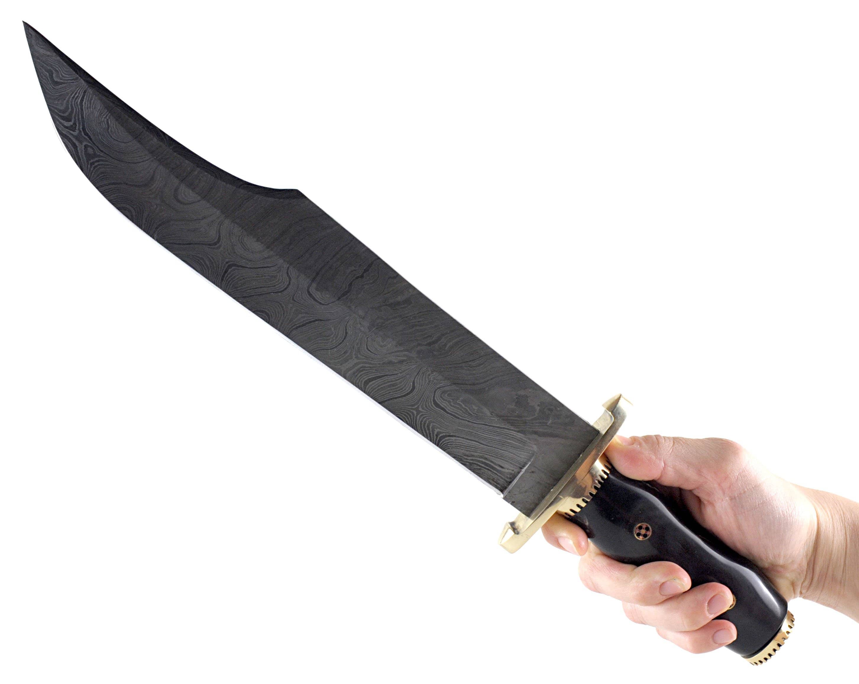 White Deer Damascus Steel Alamo Jim Bowie Knife, 11.5 Blade, Bone Handle, Sheath - DM-700 Outlet Websites