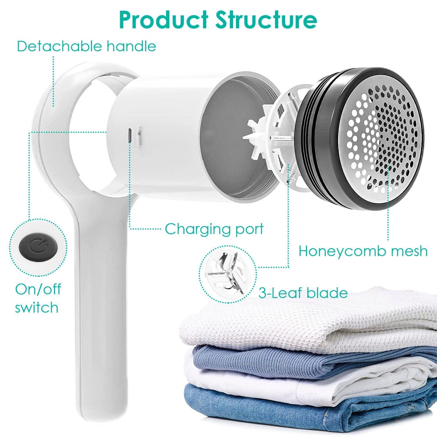 Electric Fuzz Pilling Trimmer Sweater Shaver with Detachable Handle Cheapest Cheap Online