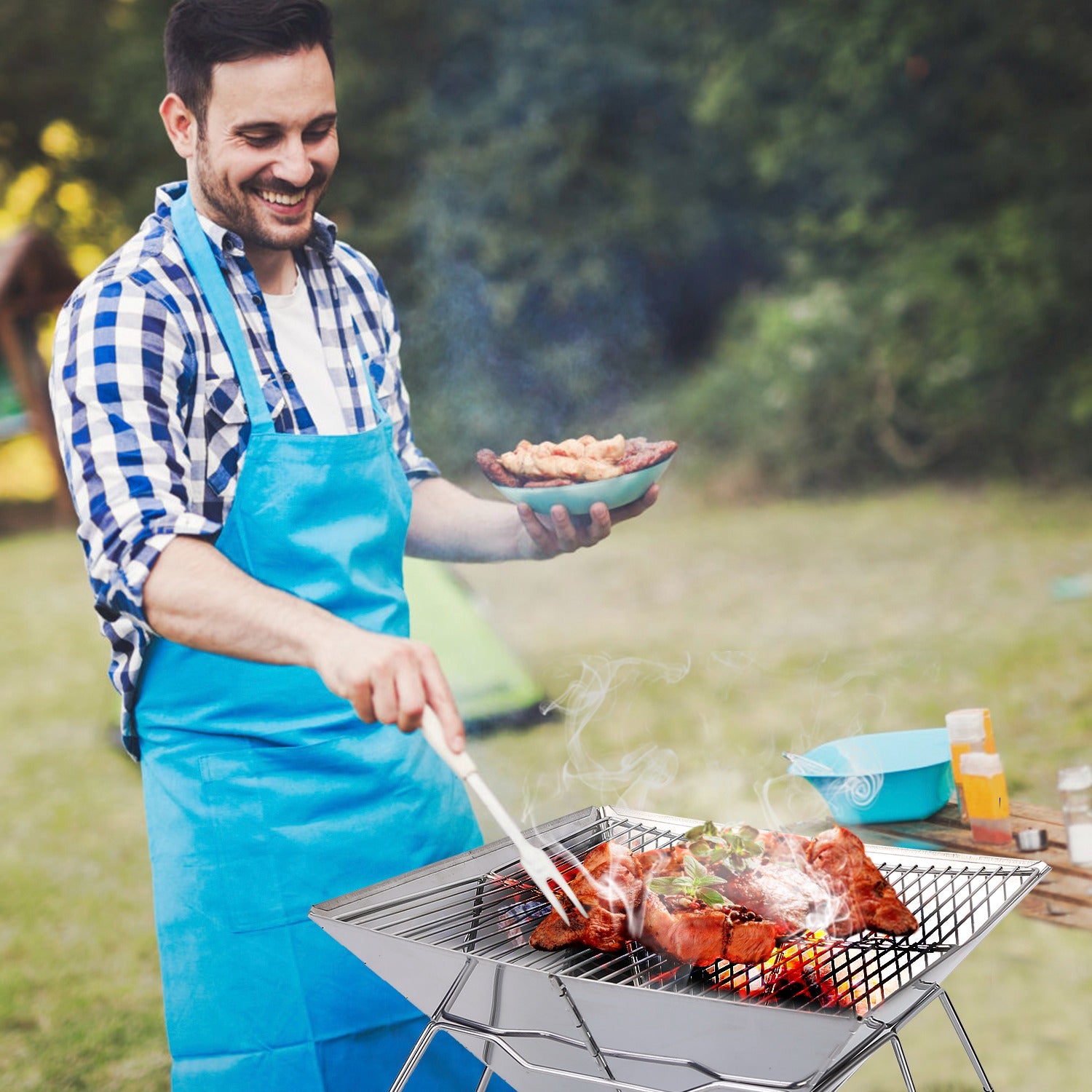 Foldable BBQ Grill Shop Offer