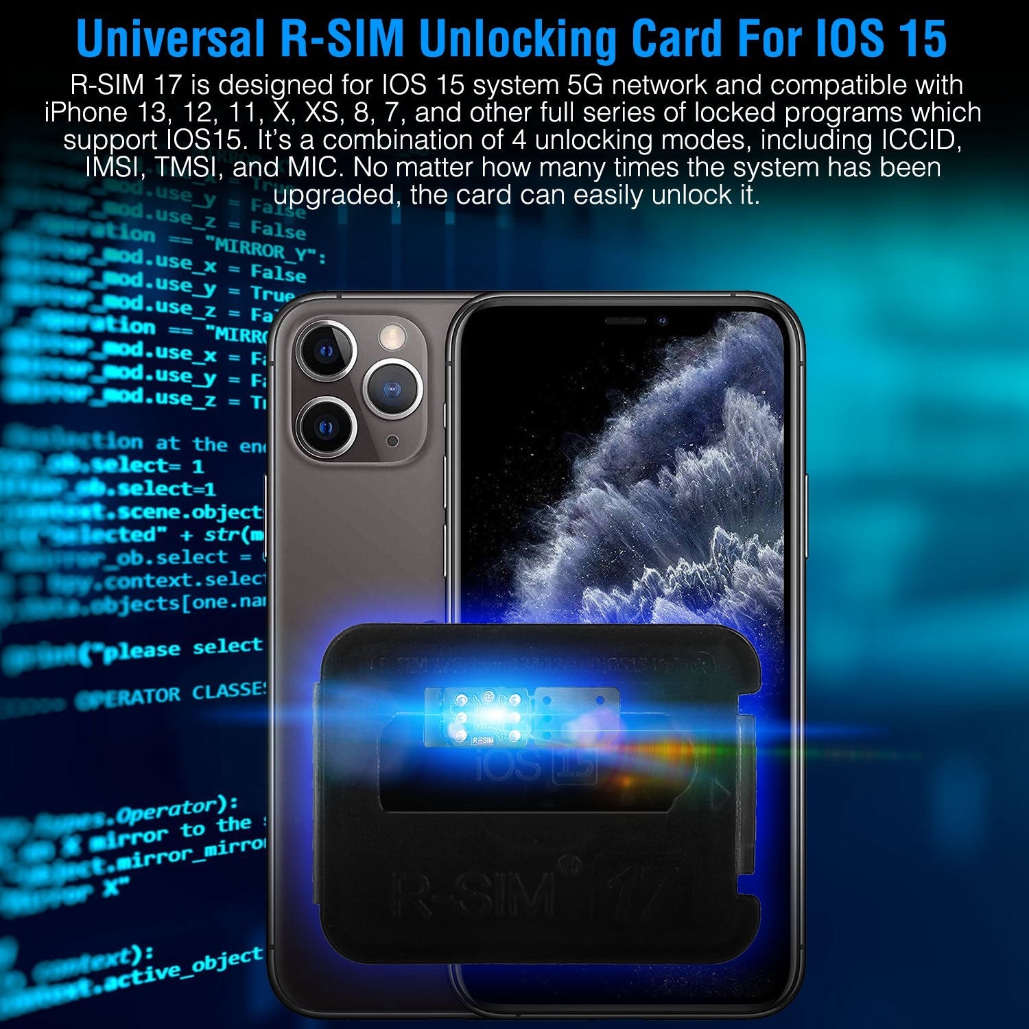 R-SIM17 Nano Unlock RSIM Card Brand New Unisex