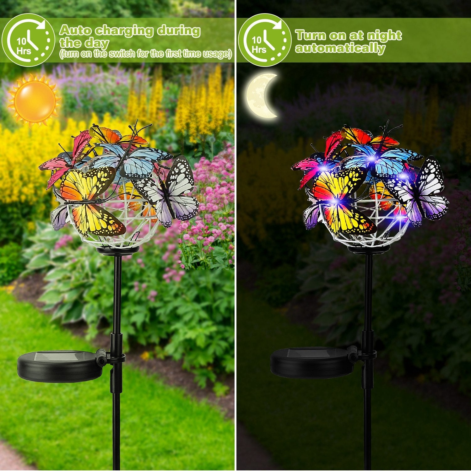 2-in-1 Outdoor Butterfly Solar Light Yard Stake Cheap Sale Cheapest