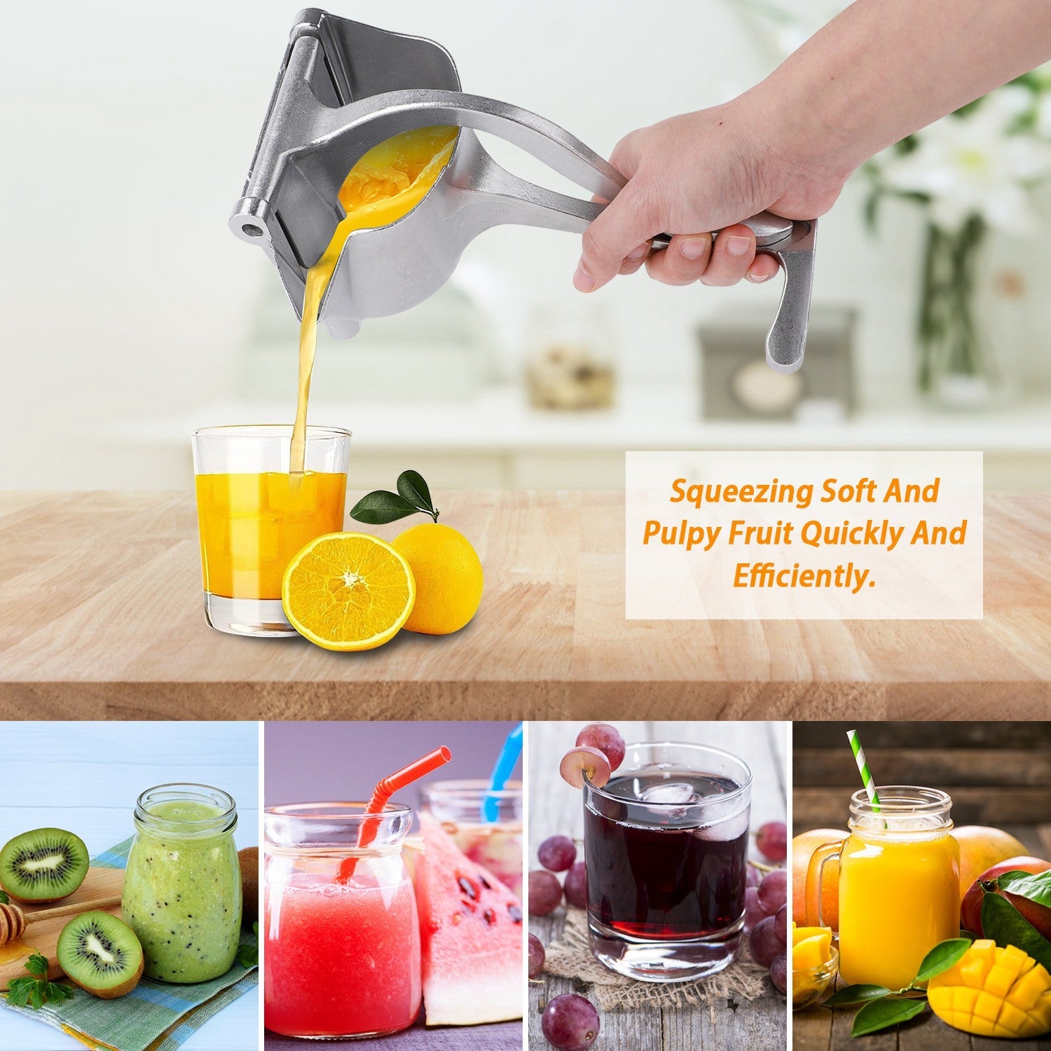 Heavy Duty Manual Fruit Juice Extractor Cheap Sale Latest Collections