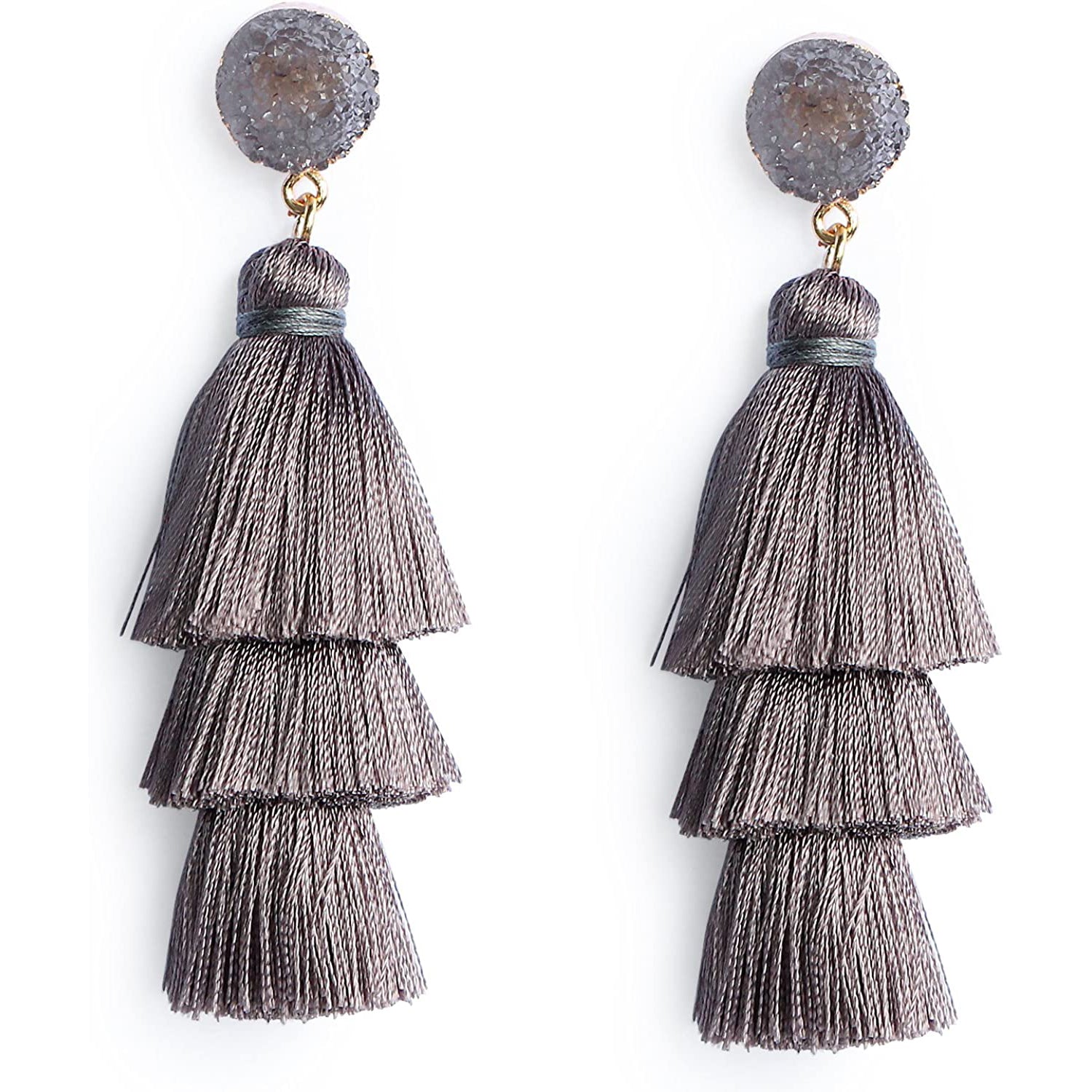 Me&Hz Colorful Layered Tassel Earrings Discount The Cheapest