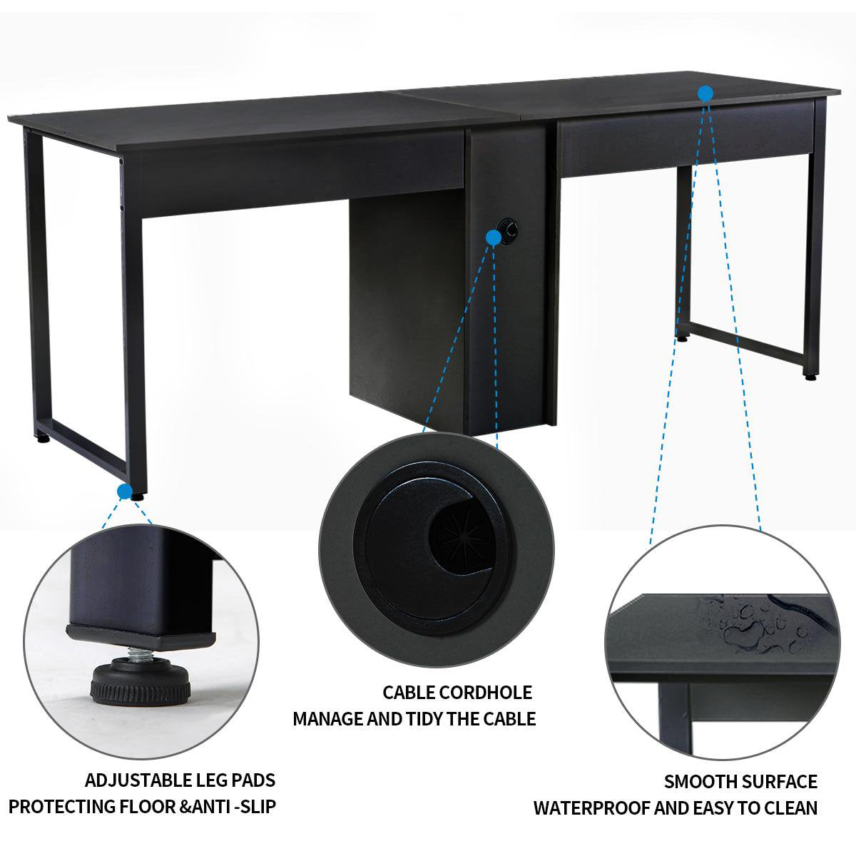 2-Person Metal Desk with Open Shelves Order Cheap Pice