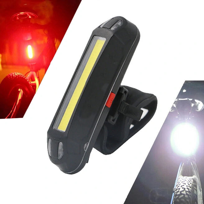 2-in-1 500LM Bicycle USB Rechargeable LED Bike Light Taillight Ultralight Warning Night Cheap Sale Online Online